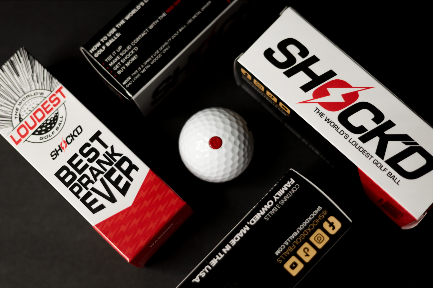 SHOCK'D Golf Balls