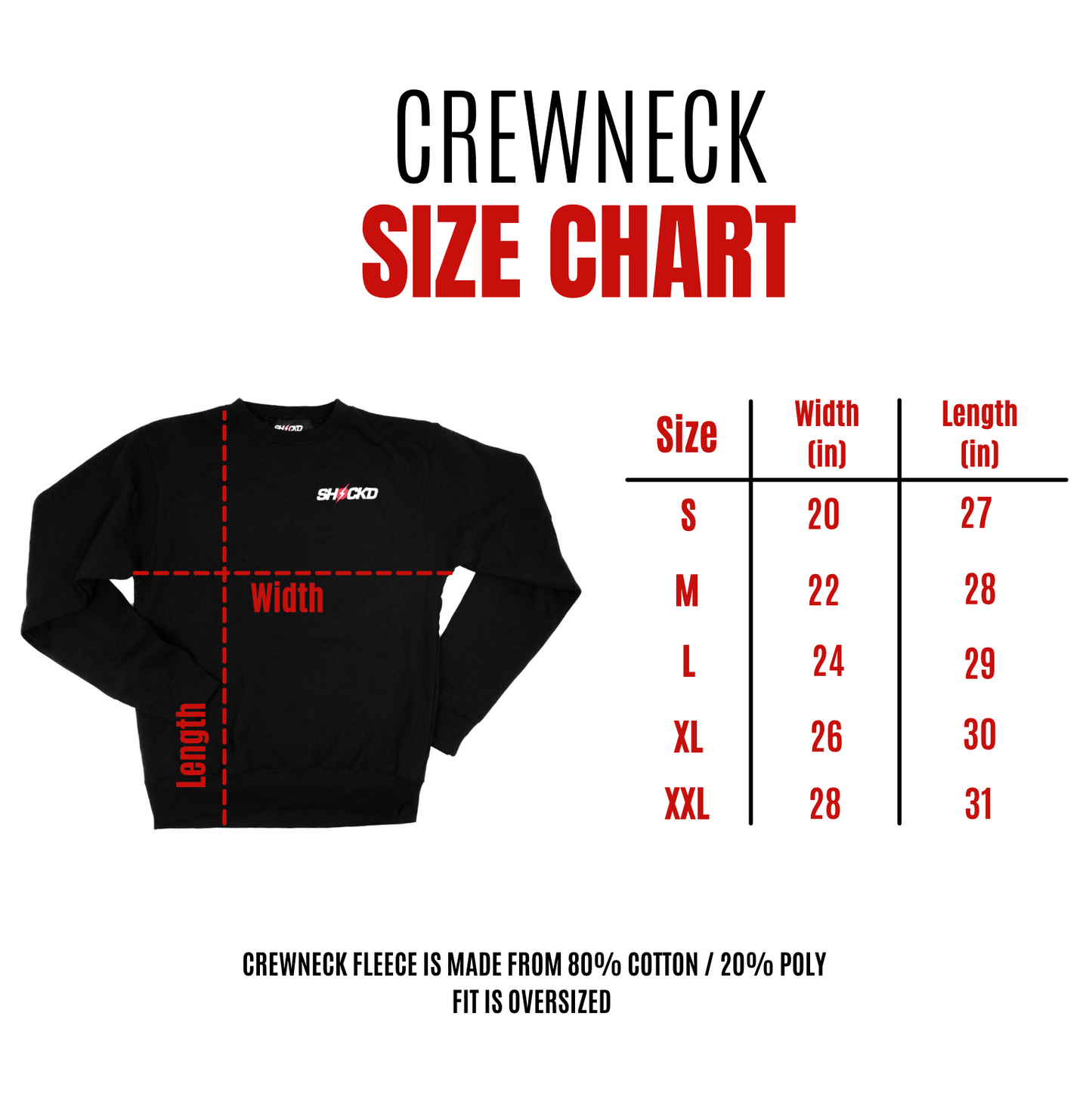 SHOCK'D Crewneck