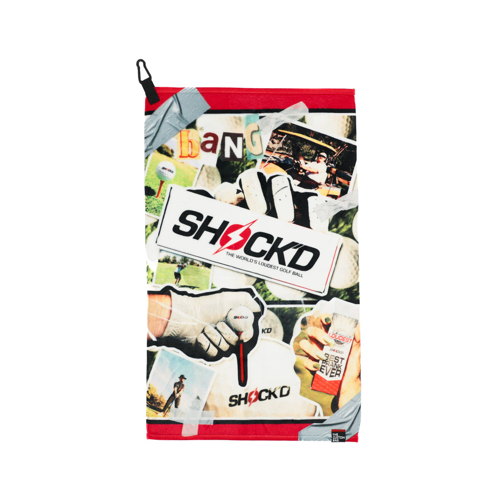 SHOCK'D Scrubber Golf Towel | LIMITED DROP