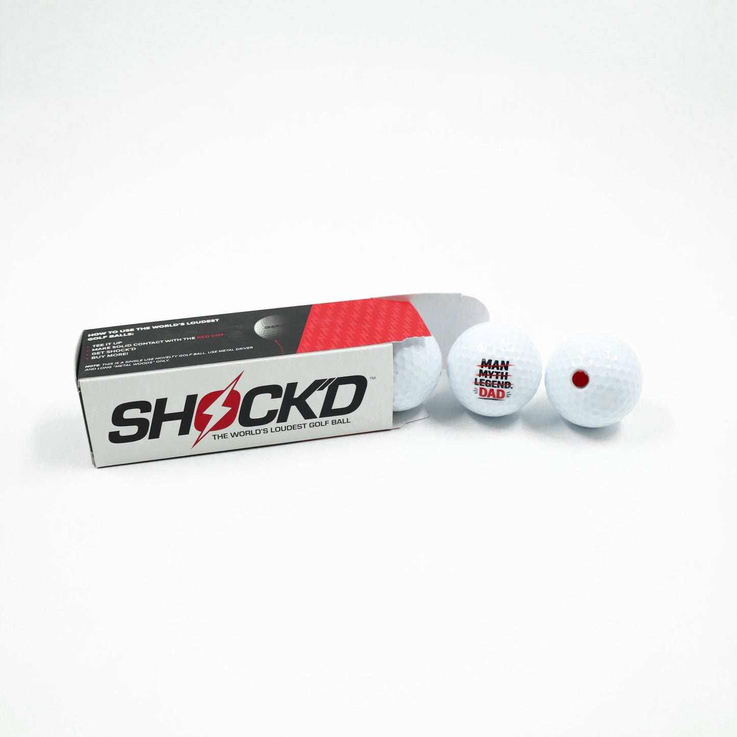 
                  
                    Dad Edition - SHOCK’D Golf Balls
                  
                