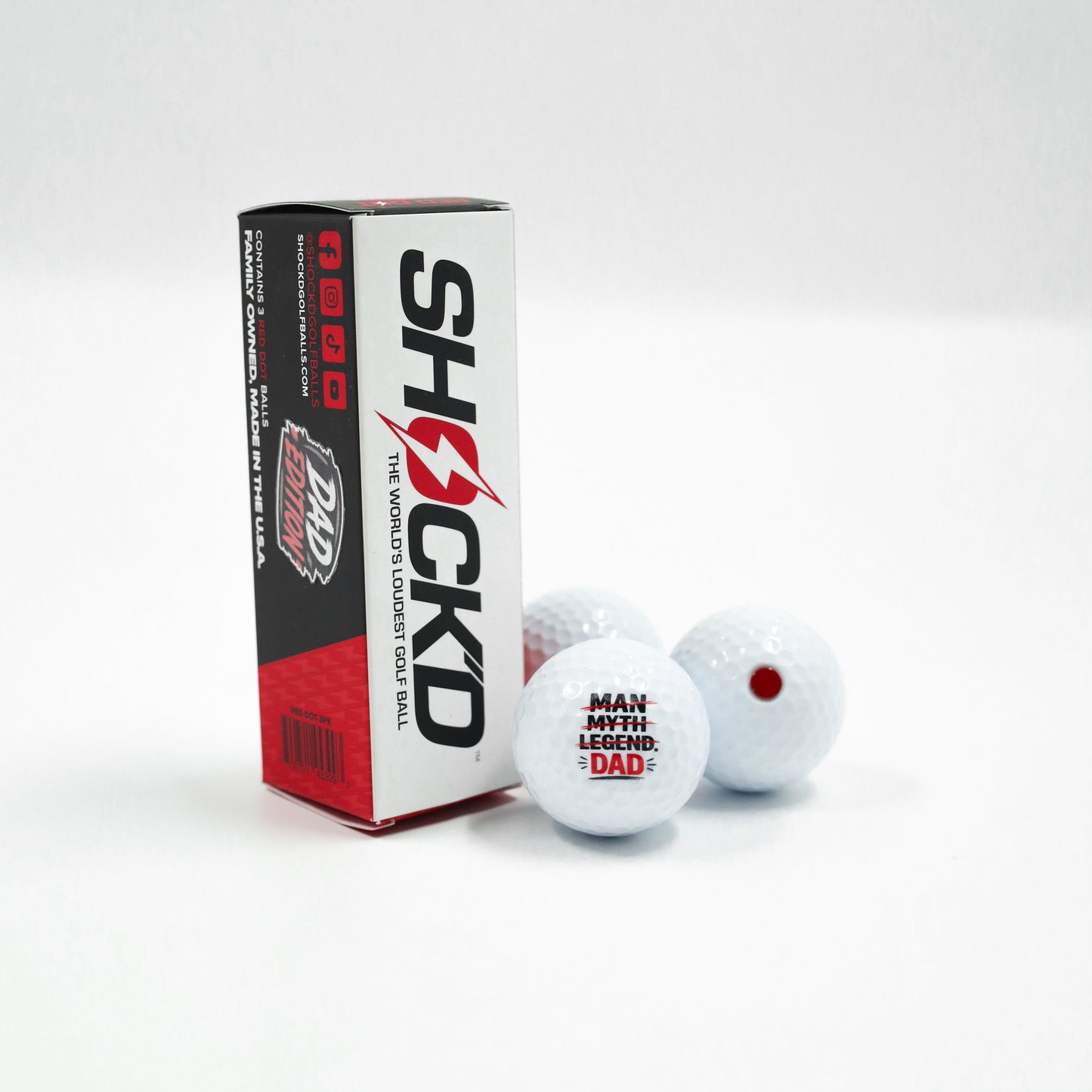 
                  
                    Dad Edition - SHOCK’D Golf Balls
                  
                