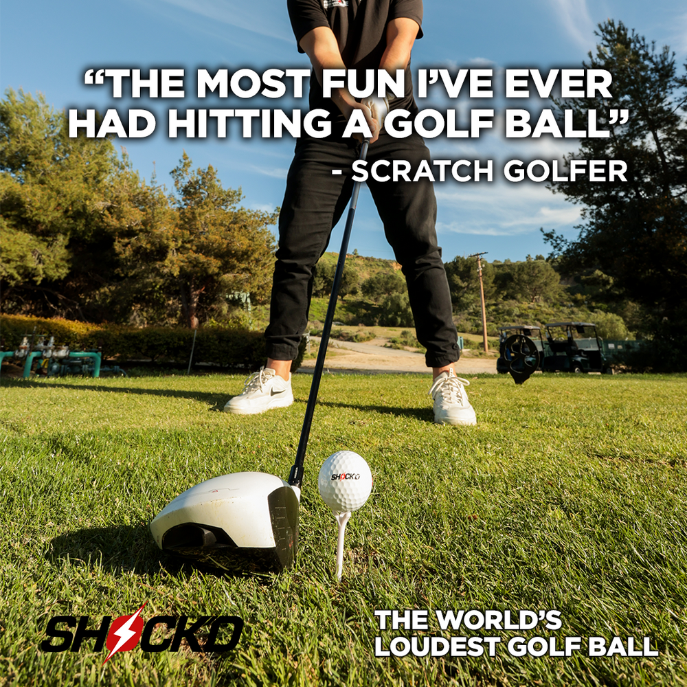 Loud Prank Golf Balls - SHOCK'D Golf Balls