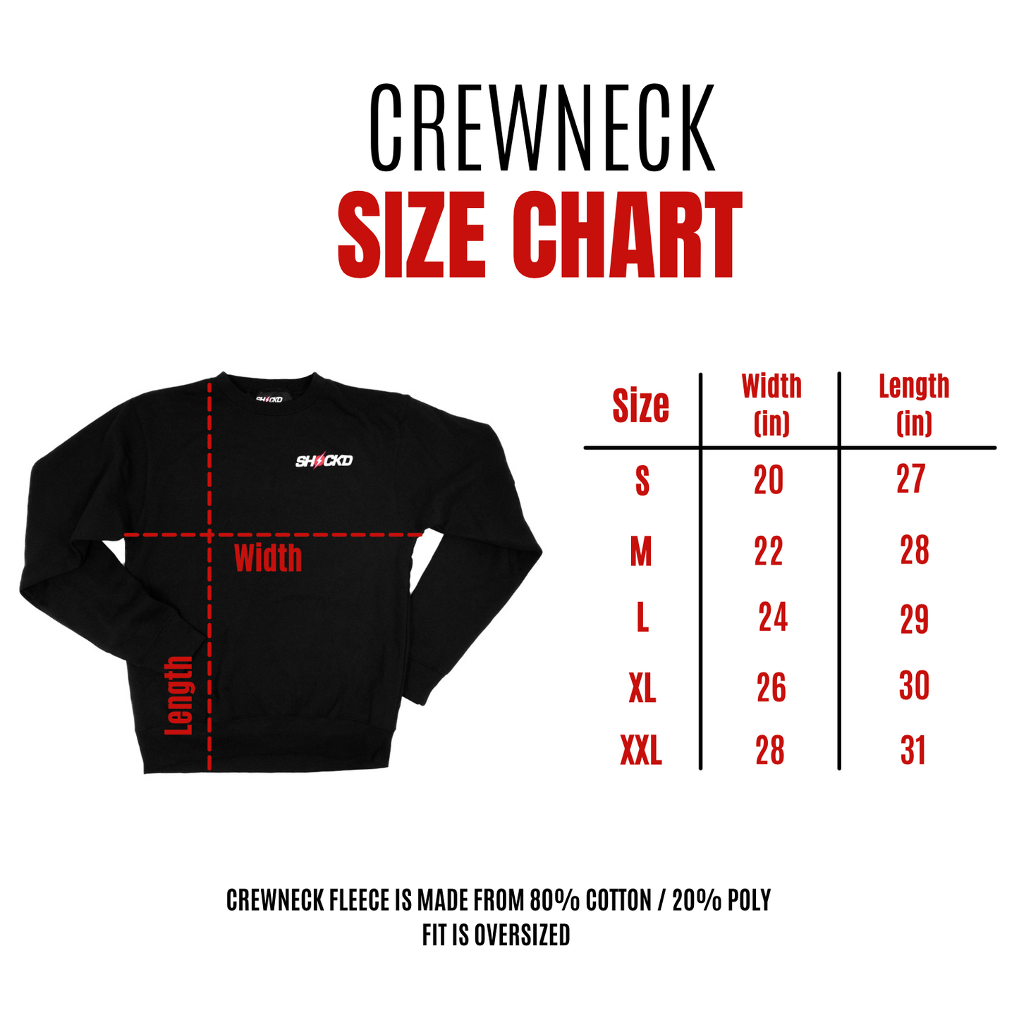 
                  
                    SHOCK'D Crewneck
                  
                